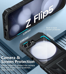 Galaxy Z Flip 5 Full Body Drop Protective Case with Kickstand