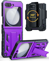 Galaxy Z Flip 5 Full Body Drop Protective Case with Belt Clip Holster
