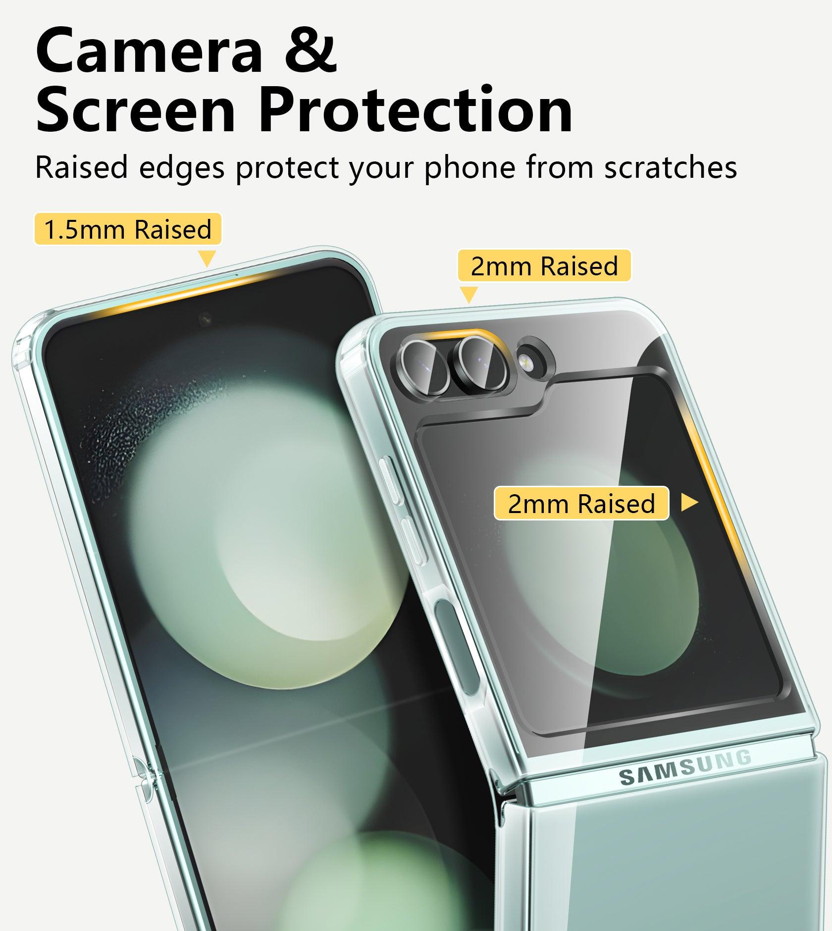 Galaxy Z Flip 5 Full Body Drop Protective Clear Phone Case