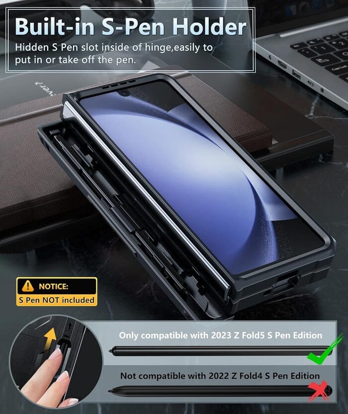 Galaxy Z-Fold-5 Case: Full Body Shockproof Protective Phone Cover FNTCASE