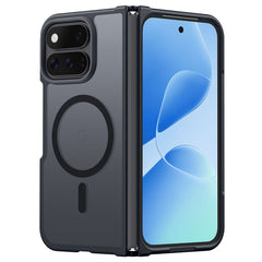 Google Pixel 11 Pro Fold Phone Case: Magnetic Charging Shockproof Magsafe Support - Frosted Oil Spray Touch