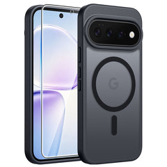 Google Pixel 11 Pro XL Case, FNTCASE Translucent Matte Magnetic Shockproof Cover, Military Drop-Tested Anti-Fingerprint Hard Back