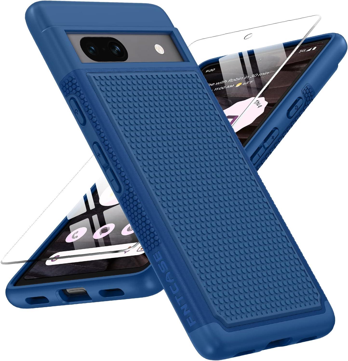 Pixel 7A Dual Layer Protective Case with Non-Slip Textured Back