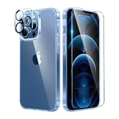 iPhone 12 Pro 6.1インチケース：黄ばみ防止クリア透明スリム保護ケース