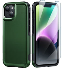 iPhone 13 iPhone 14 Phone Case Dual Layer Protective Green