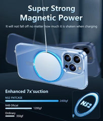 iPhone 13 Pro Clear Case: Magnetic Charging Anti Yellowing Shockproof Magsafe - FNTCASE OFFICIAL