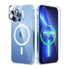 iPhone 13 Pro Clear Case: Magnetic Charging Shockproof Magsafe