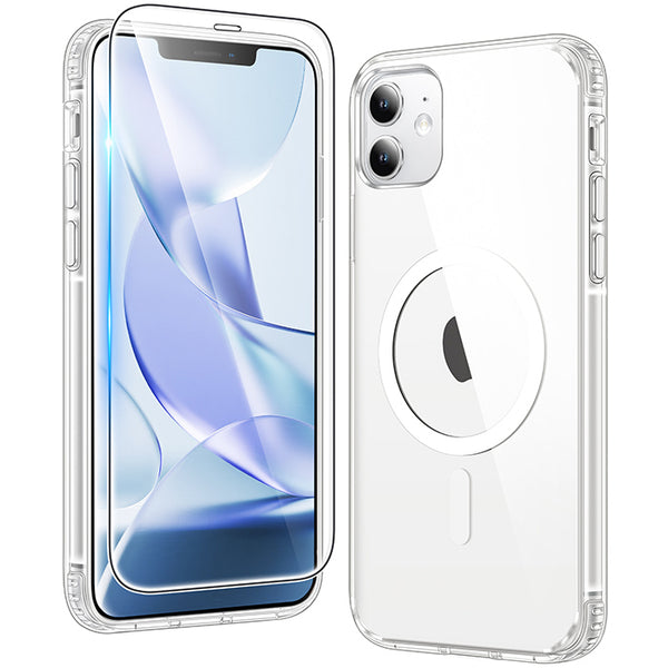 iPhone 11 Clear Case: Magnetic Charging Anti Yellowing Shockproof