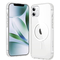 Durchsichtige iPhone 12-Hülle: Magnetisches Aufladen, Anti-Vergilbung, stoßfest, Magsafe 