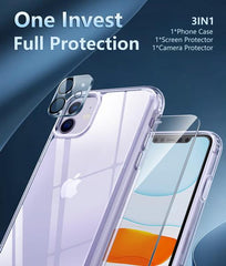 iPhone 11 6.1 inch Clear Case: Military Grade Drop Protection