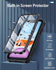 iPhone 11 iPhone XR Case with Built-in Screen Protector Kickstand Black FNTCASE