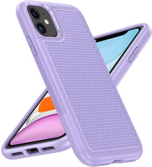 iPhone 11 Phone Case: Dual Layer Heavy Duty Protective Cover Shockproof Rugged with Non-Slip Textured