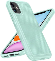 iPhone 11 Phone Case: Dual Layer Heavy Duty Protective Cover Shockproof Rugged with Non-Slip Textured