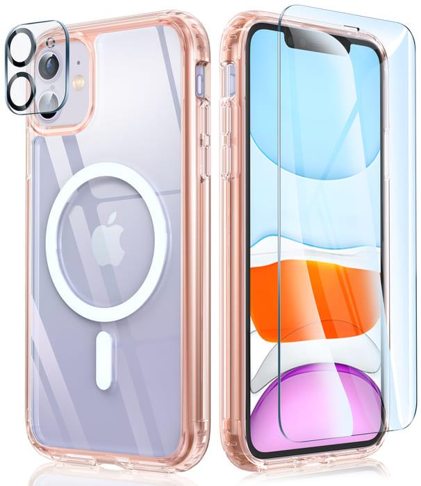 iPhone 11 Clear Case: Anti Yellowing Shockproof Magsafe Support