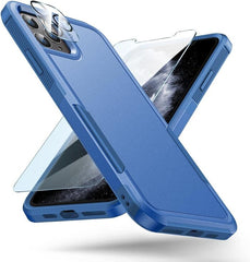 iPhone 11 Pro Max Case: Protective Phone Cover Dual Layer Protect Blue