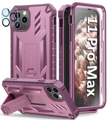 FNTCASE iPhone 11 Pro Max 6.5 inch Protective Case with Kickstand Pink