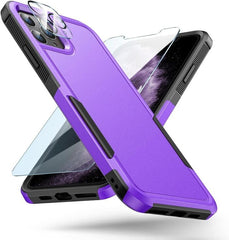 iPhone 11 Pro Max Case: Protective Phone Cover Dual Layer Protect Purple