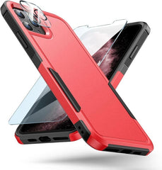 iPhone 11 Pro Max Case: Protective Phone Cover Dual Layer Protect Red