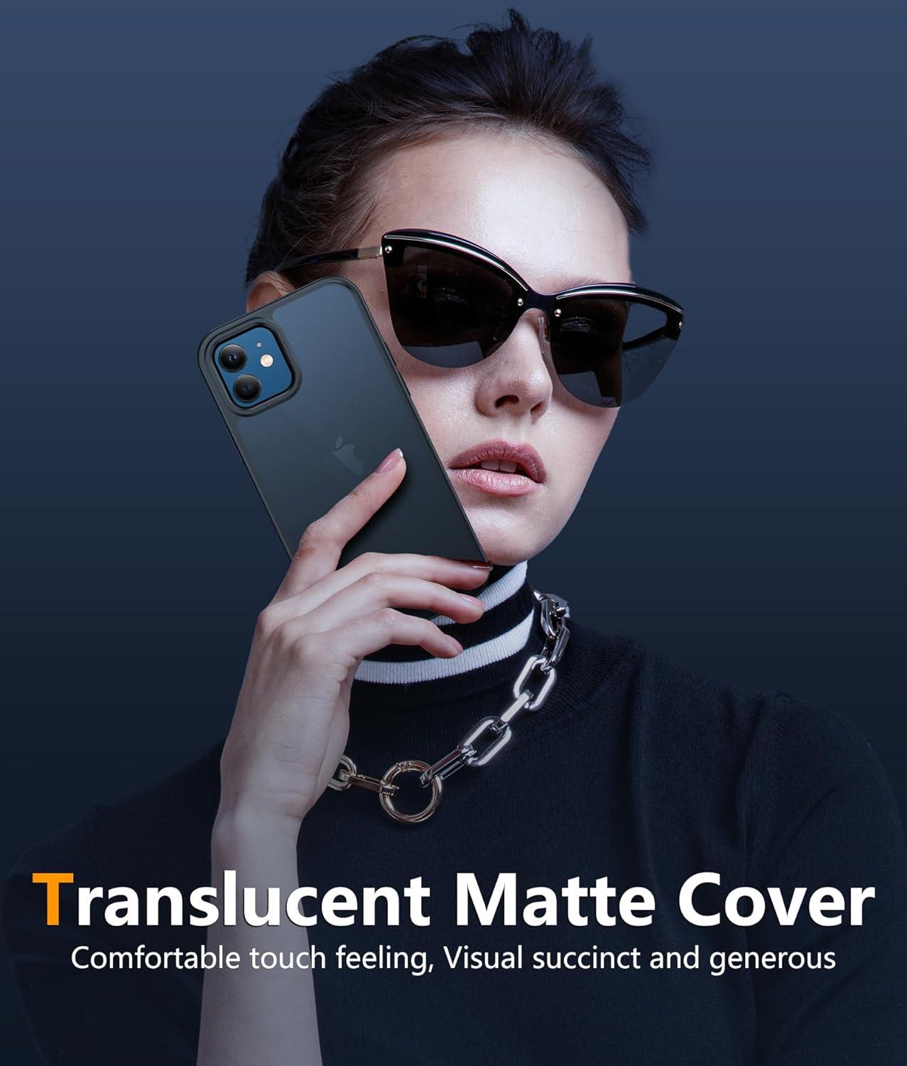 iPhone 12 Case: Military Grade Shockproof Translucent Matte Case Rugged Full Body Drop Protection - FNTCASE OFFICIAL