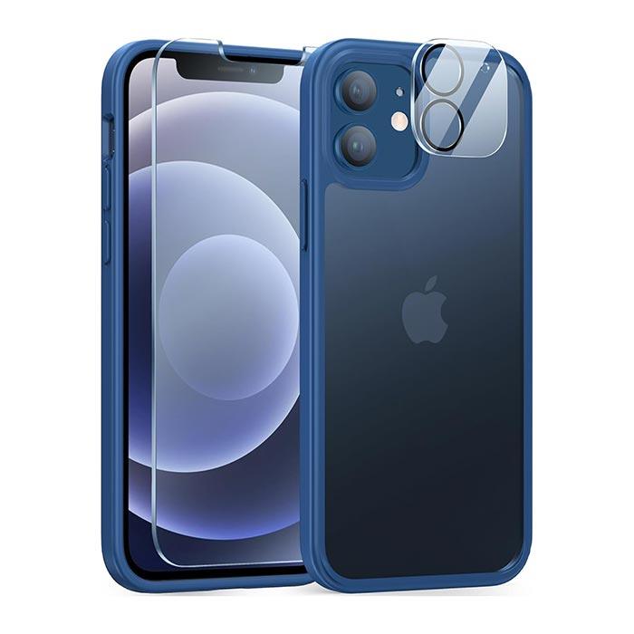 TORRAS Shockproof for iPhone 12 Pro Max Case, Military Grade Drop  Protection Translucent Matte Case Compatible for iPhone 12 Pro Max Phone  Case