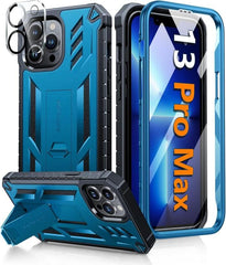 iPhone 13 Pro Max 6.7 inch Military Bumper Rugged Case with Kickstand