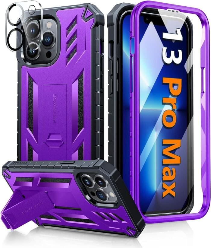 iPhone 13 Pro Max 6.7 inch Military Bumper Rugged Case with Kickstand