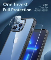 iPhone 13 Pro Max 6.7 inch Case: Anti-Yellowing Clear Transparent Slim Protective Case - FNTCASE OFFICIAL
