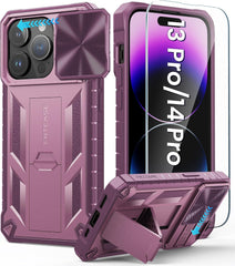 iPhone 14 Pro 13 Pro Phone Cover with Slidable Camera Cover FNTCASE