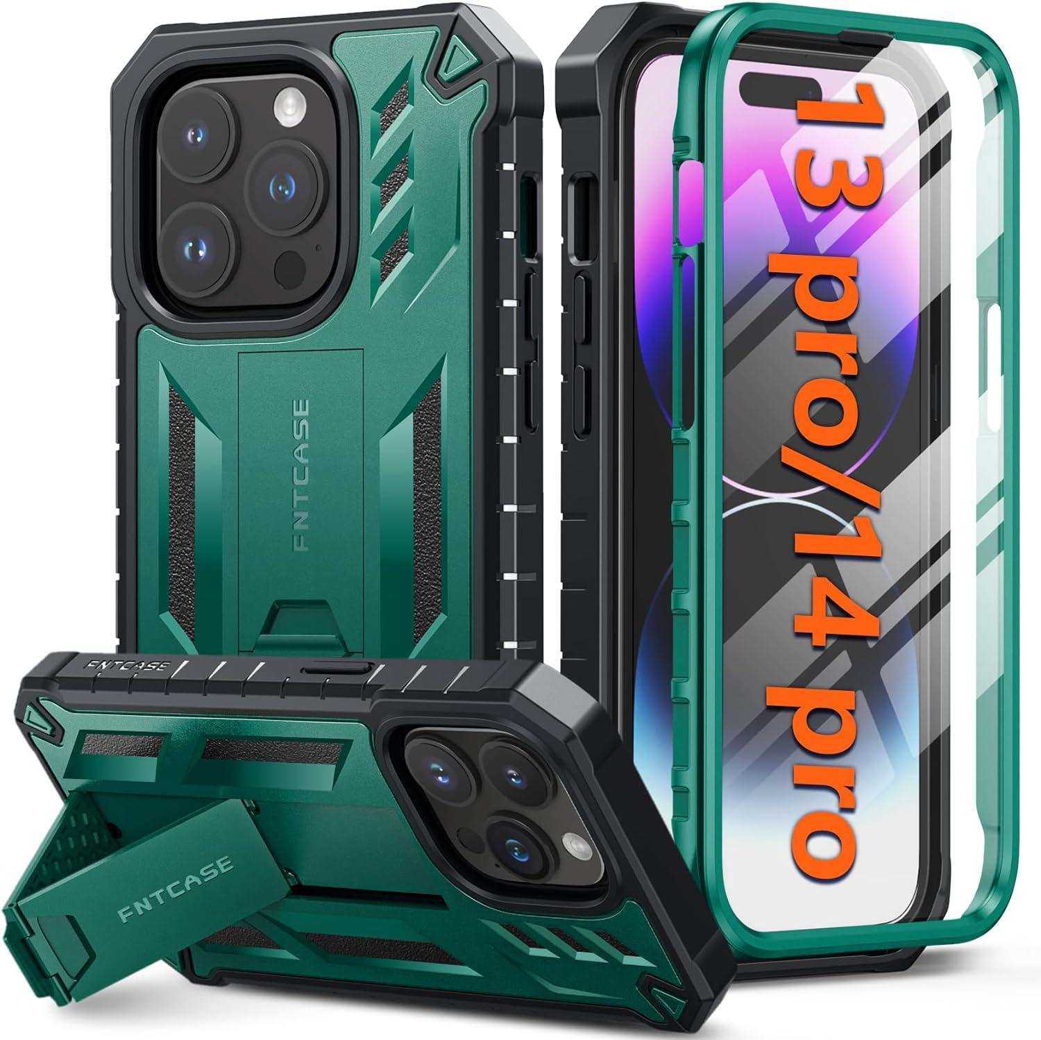 iPhone 14 Pro 13 Pro Case with Built-in Screen Protector and Kickstand FNTCASE OFFICIAL iPhone 14 Pro 13 Pro Case with Built-in Screen Protector and Kickstand FNTCASE OFFICIAL