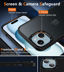 iPhone 15 Handyhülle: Klare Hülle mit Kameraobjektivschutz