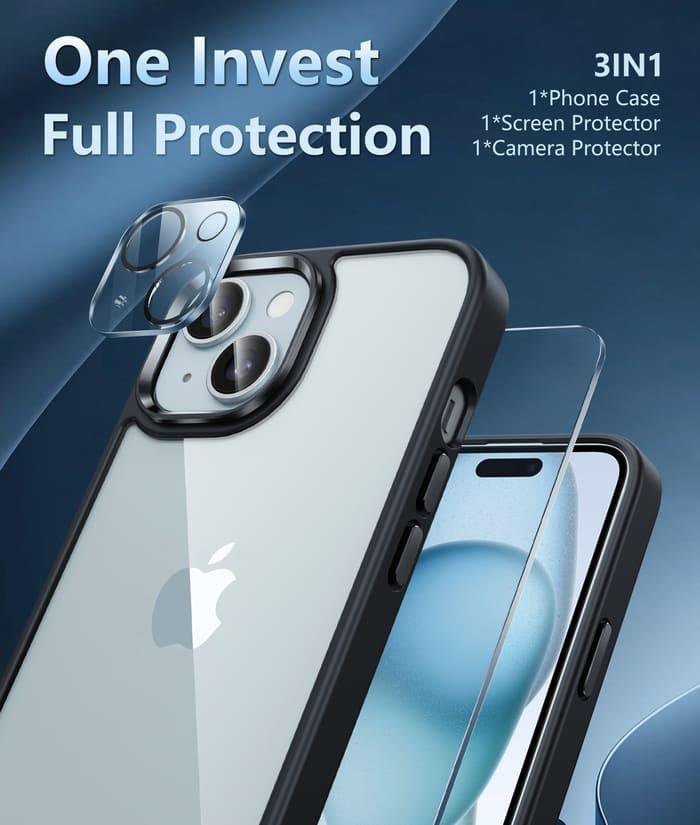 ESR Silicone Clear Case for iPhone 13 Pro Max 6.7-Inch, Essential Zero  Series Shockproof Protective Case Cover 