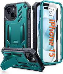 iPhone 15 Phone Case: Military Grade Shockproof with Kickstand - FNTCASE OFFICIAL