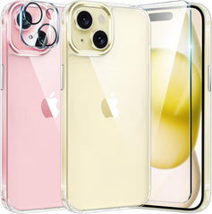 iPhone 15 Plus 6.7 inch Case: Anti-Yellowing Clear Transparent Slim Protective Case - FNTCASE OFFICIAL