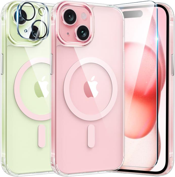 iPhone 15 Plus Clear Case: Magnetic Charging Magsafe Support