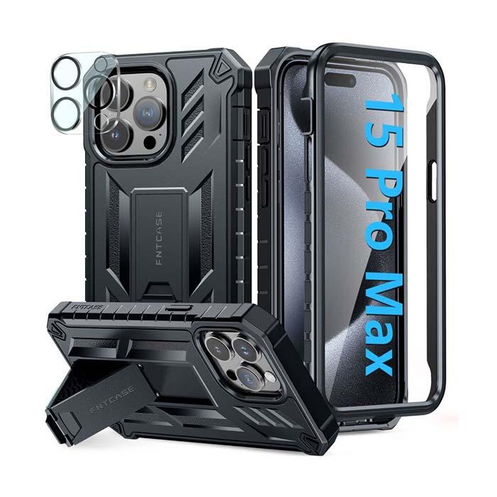 iPhone 15-Pro-Max Case:  Phone Cover with Built-in Screen Protector