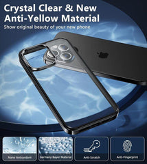 iPhone 15-Pro-Max 6.7 inch Case: Anti-Yellowing Clear Transparent Slim Protective Case - FNTCASE OFFICIAL