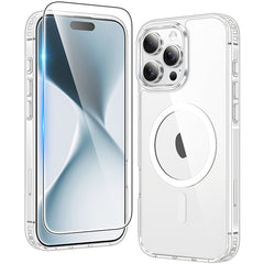 FNTCASE für iPhone 16 Pro Max 6,9 Zoll Hülle: Magnetische Aufladung, Anti-Vergilbung, stoßfeste Magsafe-Unterstützung, Telefonhülle 