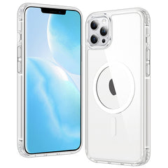 FNTCASE für iPhone 11 Pro Transparente Handyhülle: Magnetisches Laden Stoßfeste Magsafe-Unterstützung 