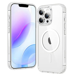FNTCASE iPhone 12 Pro Max 6.7インチ用クリア電話ケース: 磁気充電 耐衝撃 Magsafe サポート