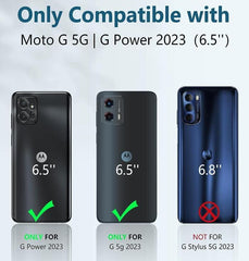 Moto G-Power-5G-2023 Moto G-5G-2023 Case with Screen Protector Black