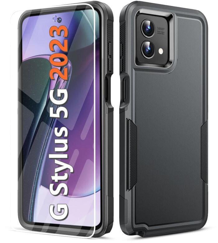 Moto G Stylus 5G 2023 Dual Layer Protective Phone Case Black