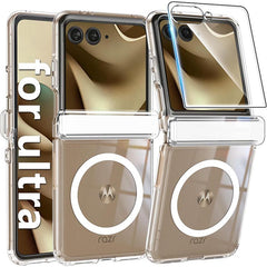 Motorola Razr Ultra 2026 Phone Case: Magnetic Charging Anti Yellowing Shockproof Magsafe Support Phone Case