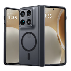 Motorola Razr Fold with Hinge Protection Translucent MagSafe Matte Case Military Grade Shockproof Protective Phone Cover