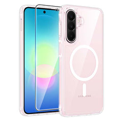 Samsung Galaxy A27 Clear Case: Magnetic Charging Anti Yellowing Shockproof Magsafe Support Phone Case