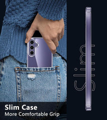 Galaxy A35 5G 6.6 inches Clear Case: Shockproof Protective Slim Silicone Hard Phone Case