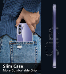 Galaxy A55 5G 6.5 inches Clear Case: Shockproof Protective Slim Silicone Hard Phone Case