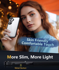 Transparente Schutzhülle für Galaxy A55 5G 6,5 Zoll: stoßfeste, schützende, schlanke Silikon-Hartschale 