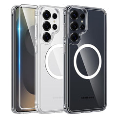 Samsung Galaxy S25 Ultra 6.9 Inch Case: Magnetic Charging Anti Yellowing Shockproof Magsafe Support Phone Case