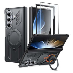 Samsung Galaxy Z Fold 7 magnetische robuste Hülle mit Ring-Ständer, Schutz nach Militärstandard