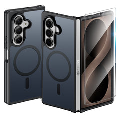Samsung Z Fold 8 Ultra/Z Fold 7 Phone Case: Magnetic Charging Shockproof Magsafe Support - Frosted Oil Spray Touch